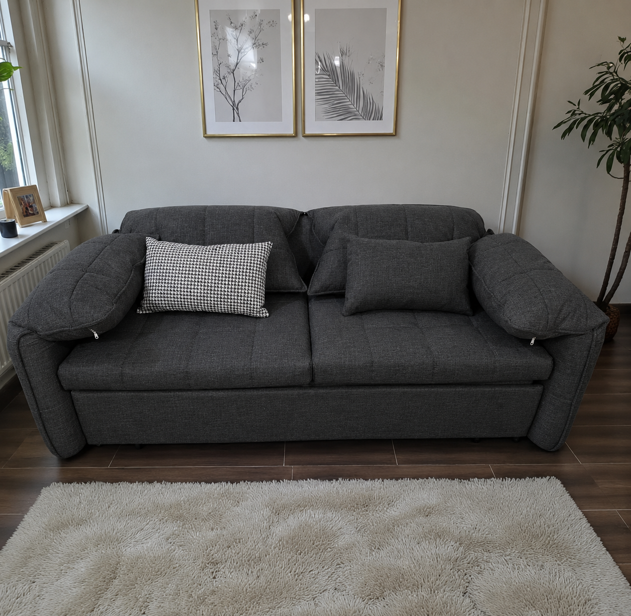 UNICORN FURNITURE Convertible Sofa Bed | Super King Pull Out Sofa Bed with Storage UK