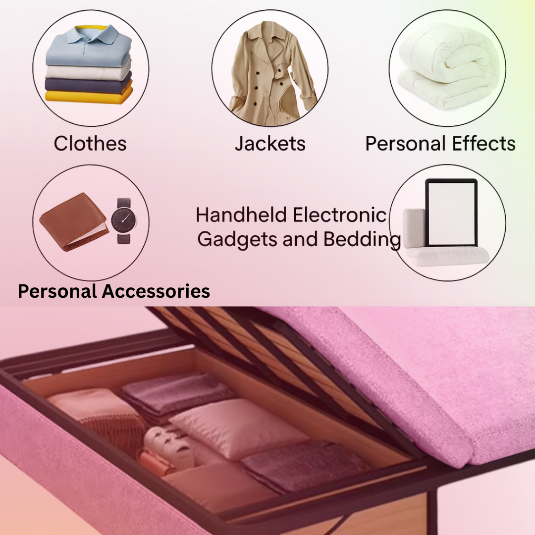 UNICORN FURNITURE Pull Out Sofa Bed with Storage – Convertible Reclining Compact Space Saving Sofabed for Small Spaces 158cm( Pink & Black)