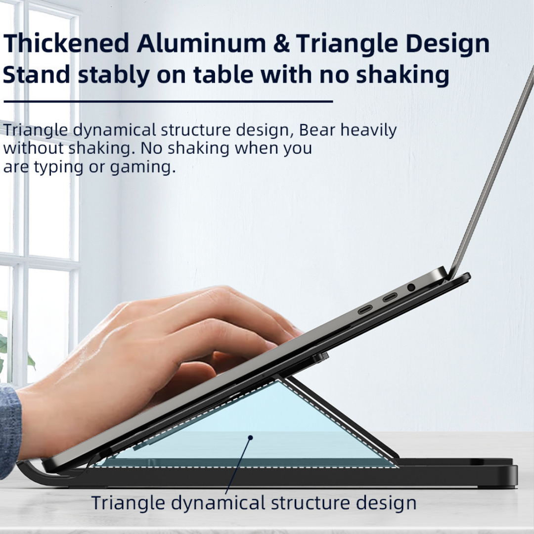 Adjustable Ergonomic Laptop Riser Foldable Portable Laptop Tablet Notebook Stand