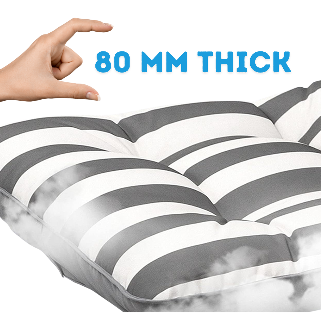 Unicorn Furniture Padded Reclining Lounger Garden Chair Adjustable Chaise Patio Pool Sunlounger