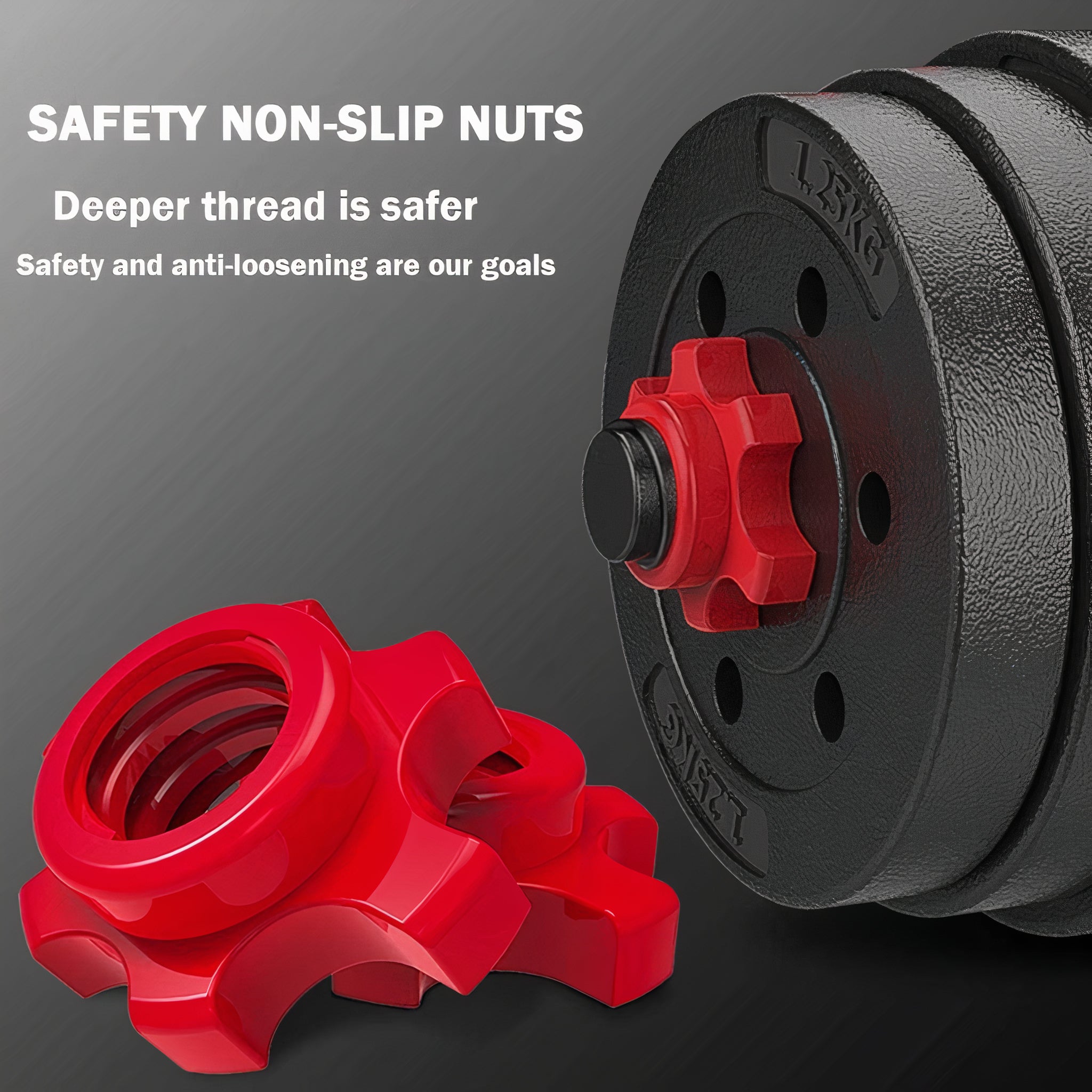 SUREPEFY 30KG Dumbbell Barbell Weight Set