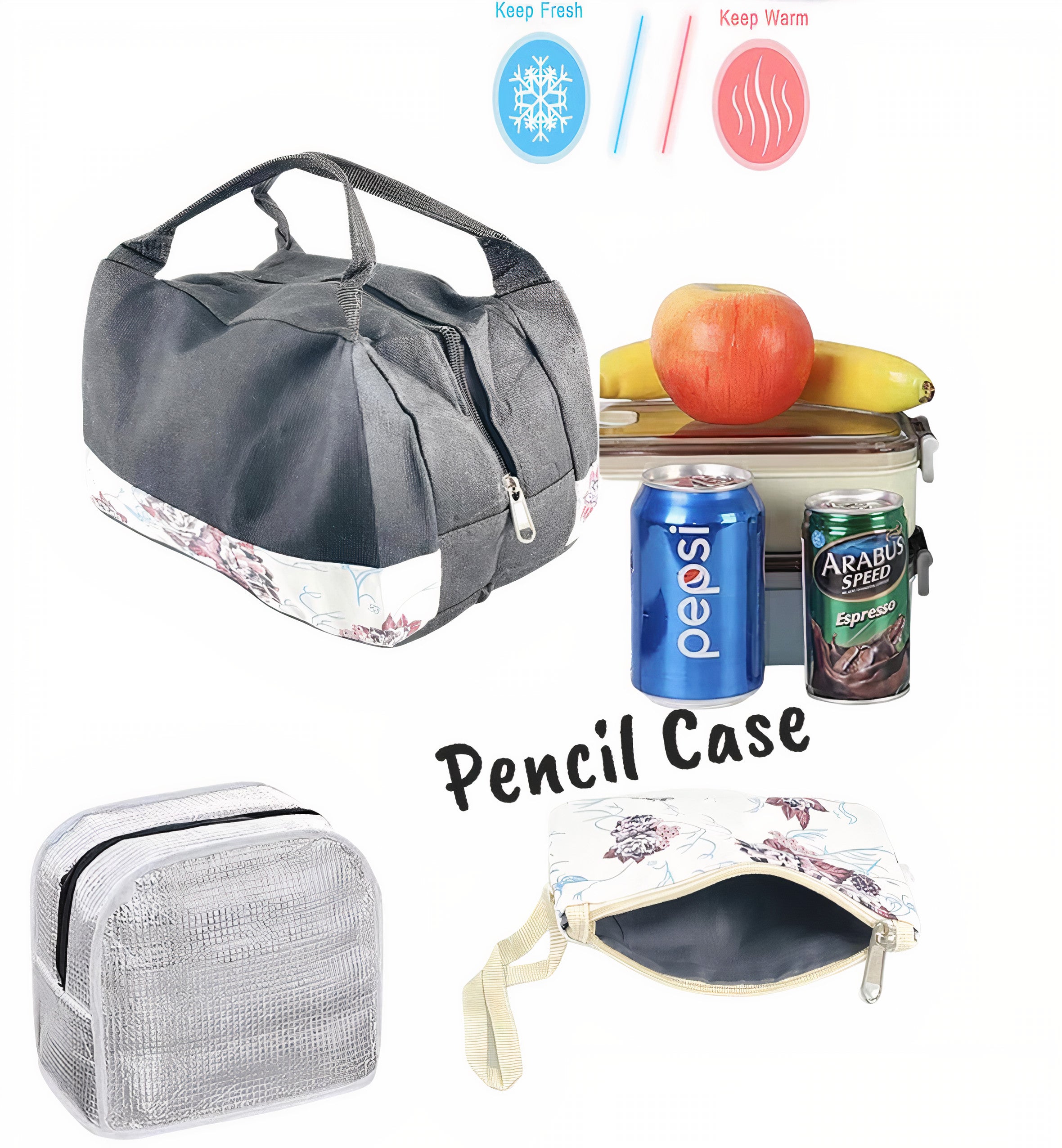 School Bags Backpack Set Bookbag with Lunch Box Bag and Pencil Case 3 in 1 Children's Backpack