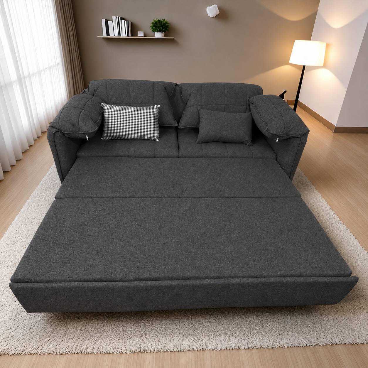 UNICORN FURNITURE Convertible Sofa Bed | Super King Pull Out Sofa Bed with Storage UK