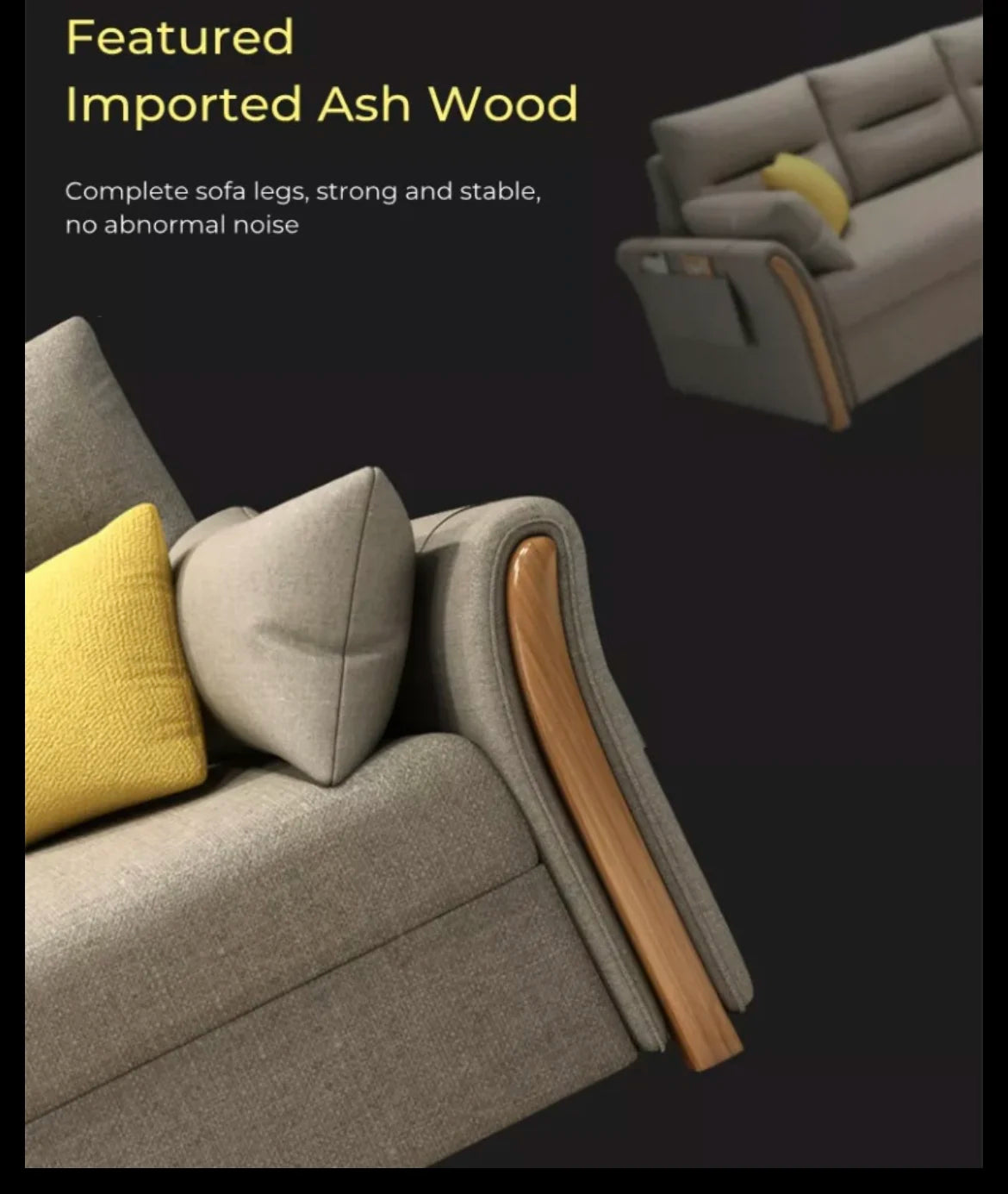 Unicorn Furniture Convertible Sofa Bed King Size Pull Out Sofabed with Storage in Cotton Fabric, Tool-Free Assembly, Modern Reclining Sleeper Couch for Living Room, Guest Room & Small Spaces (Beige)