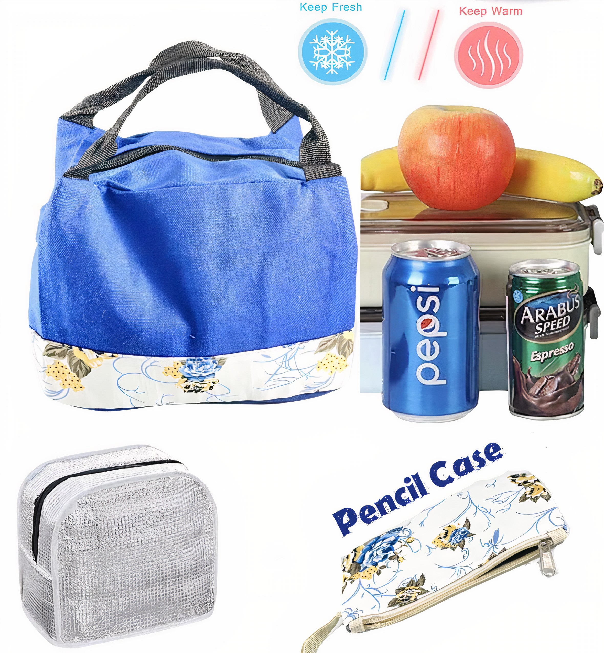 School Bags Backpack Set Bookbag with Lunch Box Bag and Pencil Case 3 in 1 Children's Backpack