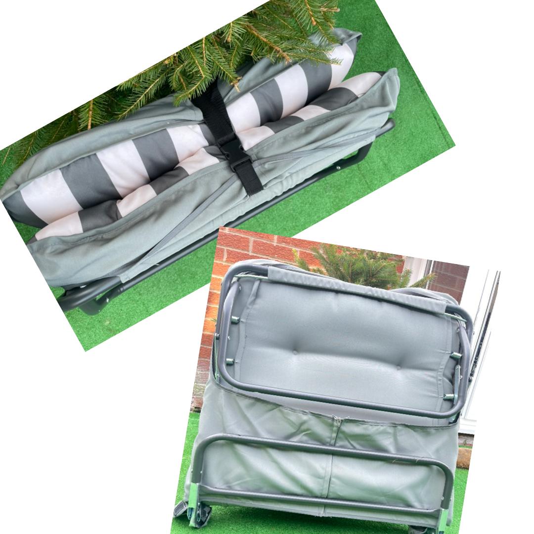 Unicorn Furniture Padded Reclining Lounger Garden Chair Adjustable Chaise Patio Pool Sunlounger